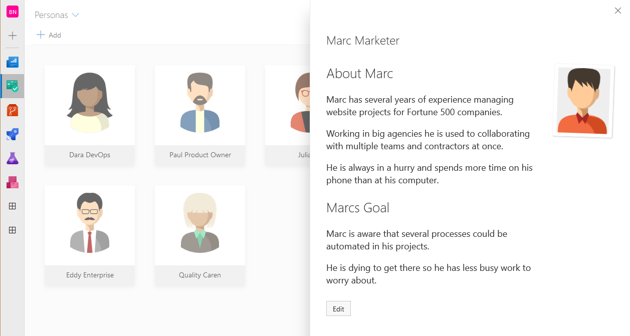 Screenshot manage peronas alt text